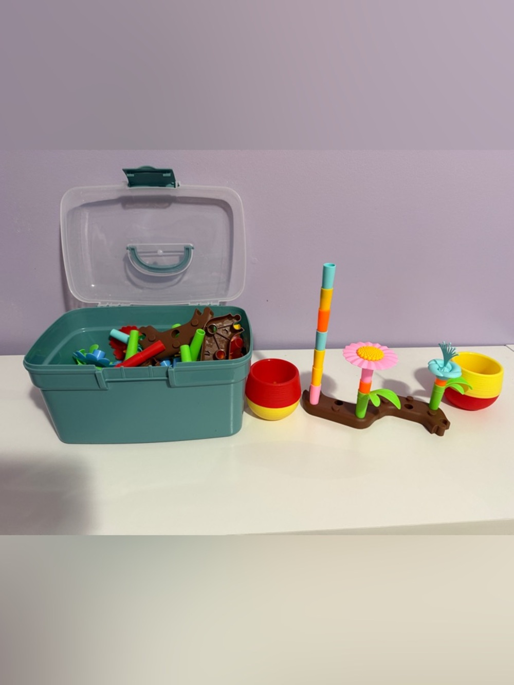 Stackable Flower Building Toy Set